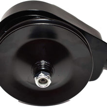 A-Team Performance Steel Key-Way Power Steering Pump Pulley Single Groove Compatible with 1955-72 GM Chevrolet SBC BBC Small and Big Block Chevy SBF Small Block Ford Black