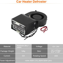 Keenso Portable Car Heater, Fast Heating Defroster Defogger 12V Auto Ceramic Heater Cooling Fan 2-Outlet