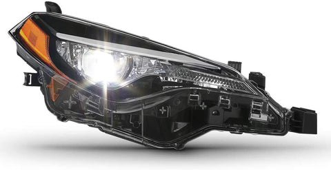 ACANII - For 2017-2018 Toyota Corolla L LE ECO Factory OE Style LED Projector Headlight Headlamp Right Passenger Side