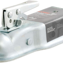 CURT 25138 Straight Tongue Trailer Coupler for 3-Inch Channel, 2-In Hitch Ball, 3,500 lbs