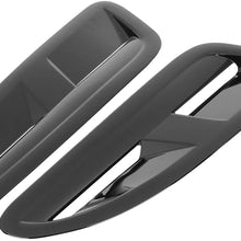 CTZL A Pair Glossy Black Car Vent Scoop Decorative Intake Hood Bonnet Vent Fit for-Jaguar XKR XK8 1997-2015 Hood Scoop
