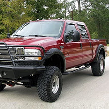4PC Pocket Rivet Style Fender Flares Black for 1999-2007 F250 F350 F-250 F-350 Super Duty Truck