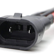 iJDMTOY (2) H10/9145 9005 9006 Factory Fog Lights Extension w/Deutsch DT DTP Connectors, Good For Cubic LED Pod Lights, LED Light Bars, Off-Road LED Work Lamps, etc