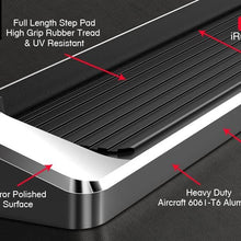 APS iBoard (Silver Running Board Style) Running Boards Nerf Bars Side Steps Step Rails Compatible with 2014-2020 Rogue (Exclude 14 Select Sport)