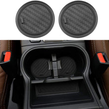 JIECHEN Non-Slip Anti-dust Custom Fit Cup Holder, Door, and Center Console Liner Accessories for 2019 2020 Subaru Forester 17-pc Set (Carbon Fiber Pattern - Black)