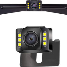 Car Backup Camera, Rear View Camera HD 6LED Night Vision,Waterproof Reverse Camera 140° Wide View Angel with Multiple Mount Brackets for Universal Cars,SUV,Trucks,RV and More