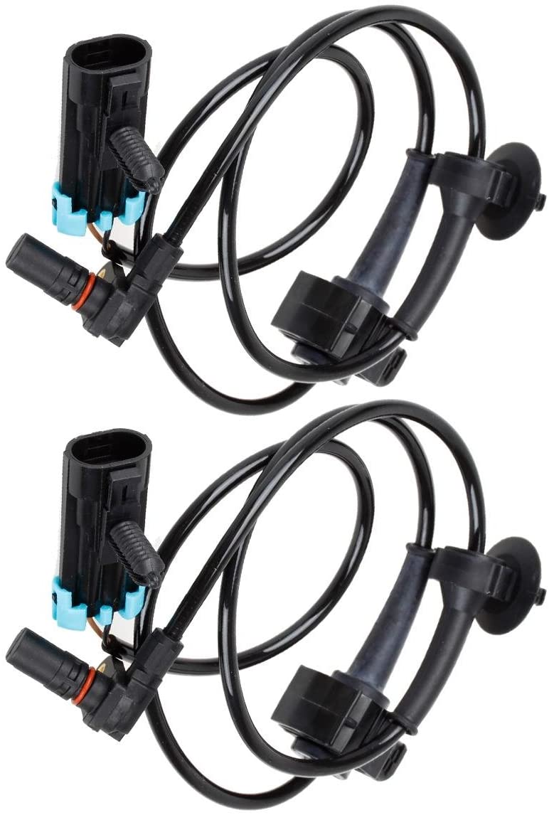 AUTEX 2PCS ABS Wheel Speed Sensor Rear Left & Right 15121067 ALS1464 compatible with Cadillac Escalade EXT 2007-2012 /Chevrolet Avalanche & Suburban 1500 & Tahoe 2007-2012/GMC Yukon XL 1500 07-12