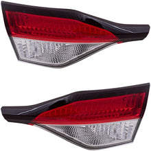 Replacement Driver and Passenger Set Tail Lights Red and Clear Lid Mounted Lens Compatible with 2020 Corolla Sedan Japan 2020 Corolla Hybrid