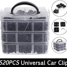 DEDC 620pcs Car Retainer Clips - Push Pin Rivets Set 16 Most Popular Sizes Car Bumper Clips Fastener Rivet for Toyota GM Ford Honda