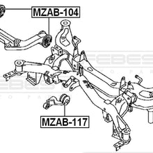 FEBEST MZAB-117 Rear Differential Mount Arm Bushing