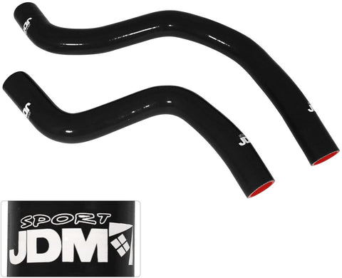 For Mitsubishi Evolution Evo 7 8 9 VII VIII IX CT9A JDM 3 Ply Nylon Silicone Radiator Coolant Hose Pipe Kit Black