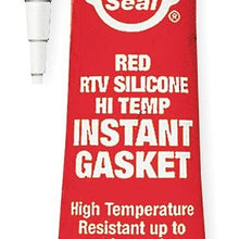 Pro Seal 80726 Red Hi-Temp RTV Silicone Instant Gasket. 3 oz.