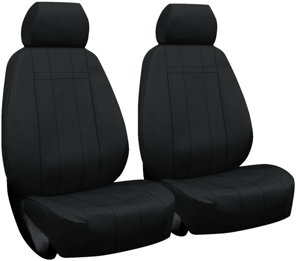 Front Seats: ShearComfort Custom Waterproof Cordura Seat Covers for Toyota Corolla (2020-2020) in Burgundy for Buckets w/Adjustable Headrests (LE Model)