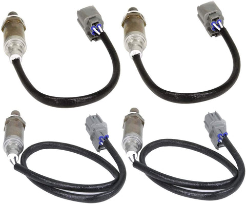 Maxfavor 4PCS Oxygen sensor 234-4694 x2 234-4696 x2 o2 sensor for 02-99 Land Rover Discovery 4.0L 02 Sensor