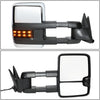DNA Motoring TWM-031-T999-CH-SM-R Chrome Powered Tow Mirror+LED Smoked Right/Passenger [For 88-02 Chevy GMC C/K]