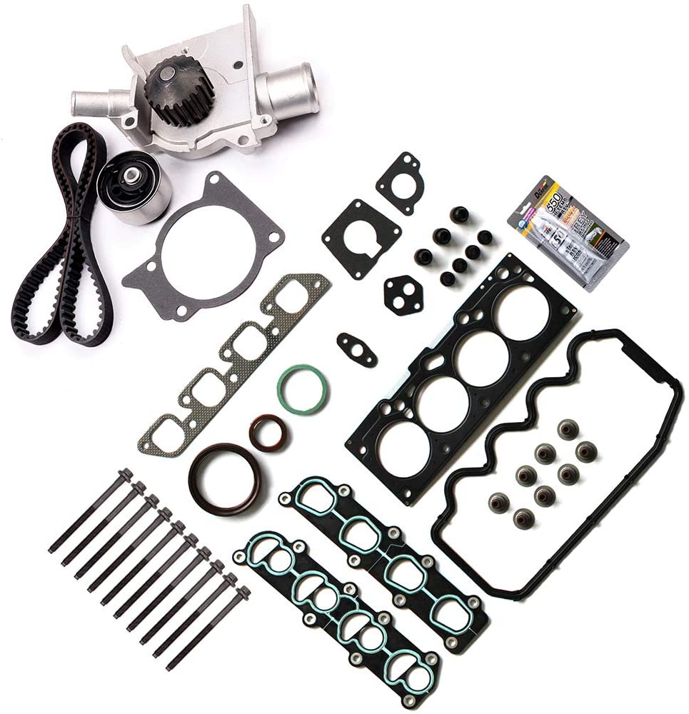 ANPART Timing Belt Kit Fit For 1997-1999 Ford Escort 1997-1999 Mercury Tracer Timing Belt Water Pump Tensioner Gasket Set