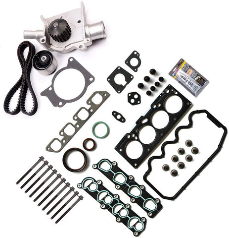 ANPART Timing Belt Kit Fit For 1997-1999 Ford Escort 1997-1999 Mercury Tracer Timing Belt Water Pump Tensioner Gasket Set