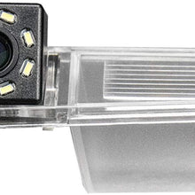 HD 720p Rear View Back Up Reverse Parking Camera in License Plate Waterproof Night Version (NTSC) for Cadillac CTS 2008-2013