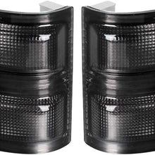 HERCOO Smoke Side Mirror Marker Lights Lens Compatible with 2008-2016 Ford F250 F350 F450 Super Duty Turn Signal Aftermarket Replacement, Qty: 2