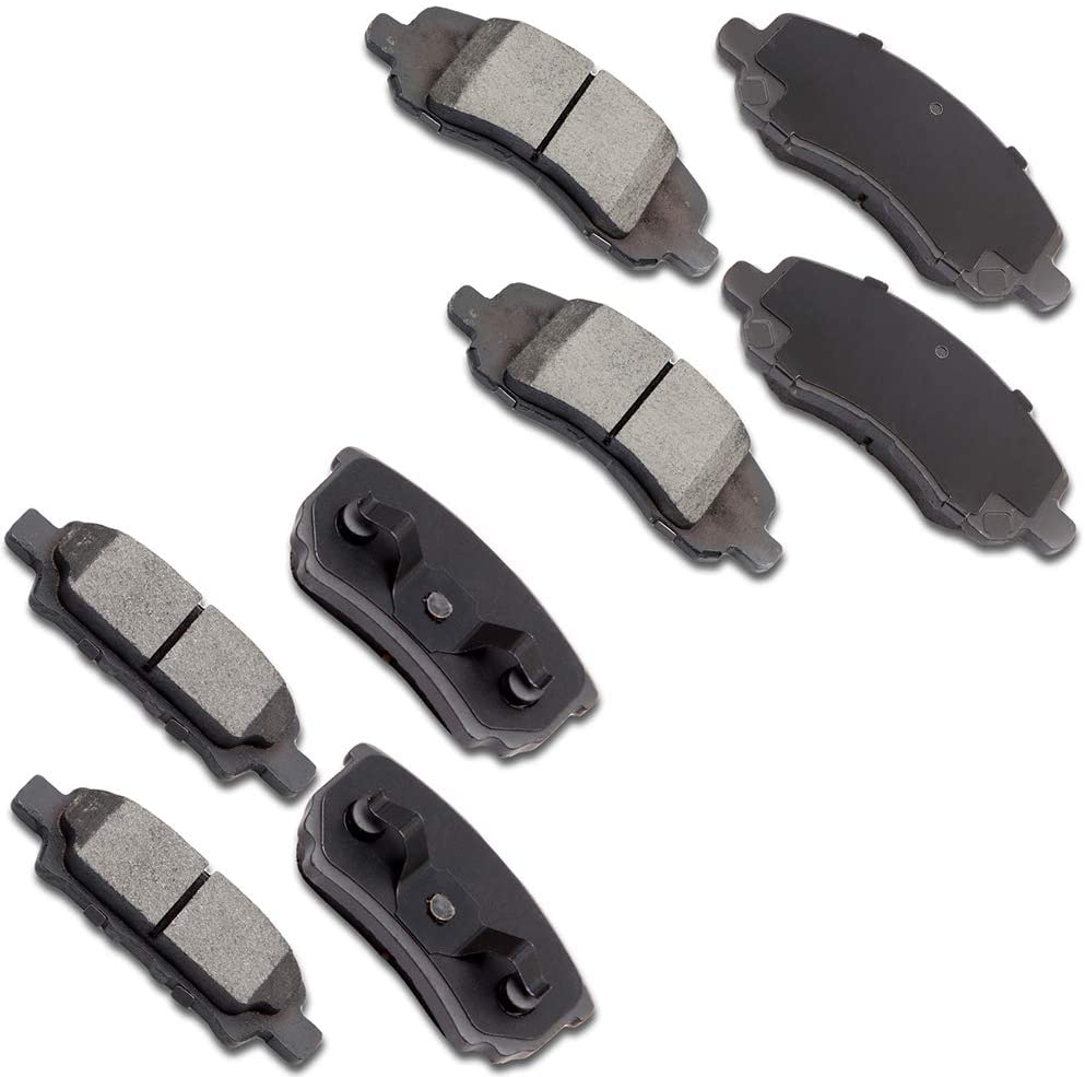 Ceramic brakes Pads,OCPTY Quick Stop Front Rear Brake Pad fit for 2008-2014 Dodge Avenger,2008-2012 Dodge Caliber,2009-2016 Jeep Compass Patriot