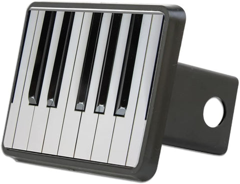 Truly Teague Rectangular Hitch Cover Piano Keys: Up Close and Musical