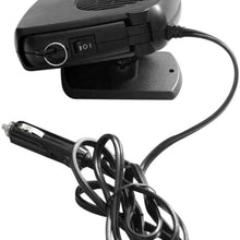 Jullynice Portable Car Auto Air Heater Electric Heating Fan Demist & Defrost Noise-Free Warm Air Blower for 12V Vehicle