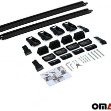 Roof Rack Crossbars Fits KIA Soul 2014-2019 | Luggage Kayak Cargo Hard-Shell Carrier | Aluminum Rooftop of Your Car | Black 2 Pcs.