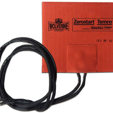Zerostart 3400053 Silicone Pad Heater Small Reservoir and Hydraulic Fluid Heater, 5" x 5" | 12 Volts | 250 Watts