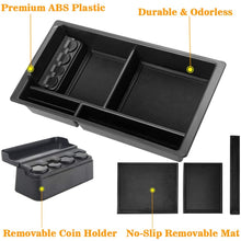 Center Console Tray Organizer for GMC Sierra Yukon Chevy/Chevrolet Silverado Tahoe Suburban 2015-2018 -GM Vehicles Accessories Replaces 22817343 (Full Console w/Bucket Seats ONLY)
