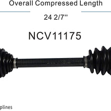 GSP NCV11175 CV Axle Shaft Assembly for Select 2011-18 Ford Fiesta - Front Left (Driver Side)