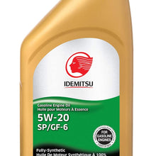 Idemitsu Full Synthetic 0W-20 Engine Oil SP/GF-6-1 Quart