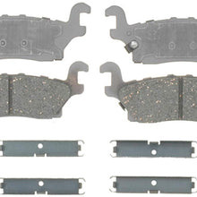 ACDelco 14D1120CH Advantage Ceramic Rear Disc Brake Pad Set with Hardware