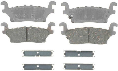 ACDelco 14D1120CH Advantage Ceramic Rear Disc Brake Pad Set with Hardware