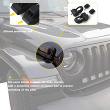 2018 for Jeep Wrangler JL Original Black Stainless Steel Latch Locking Hood Catch Kit for Jeep Wrangler 2007-2018 JK JL