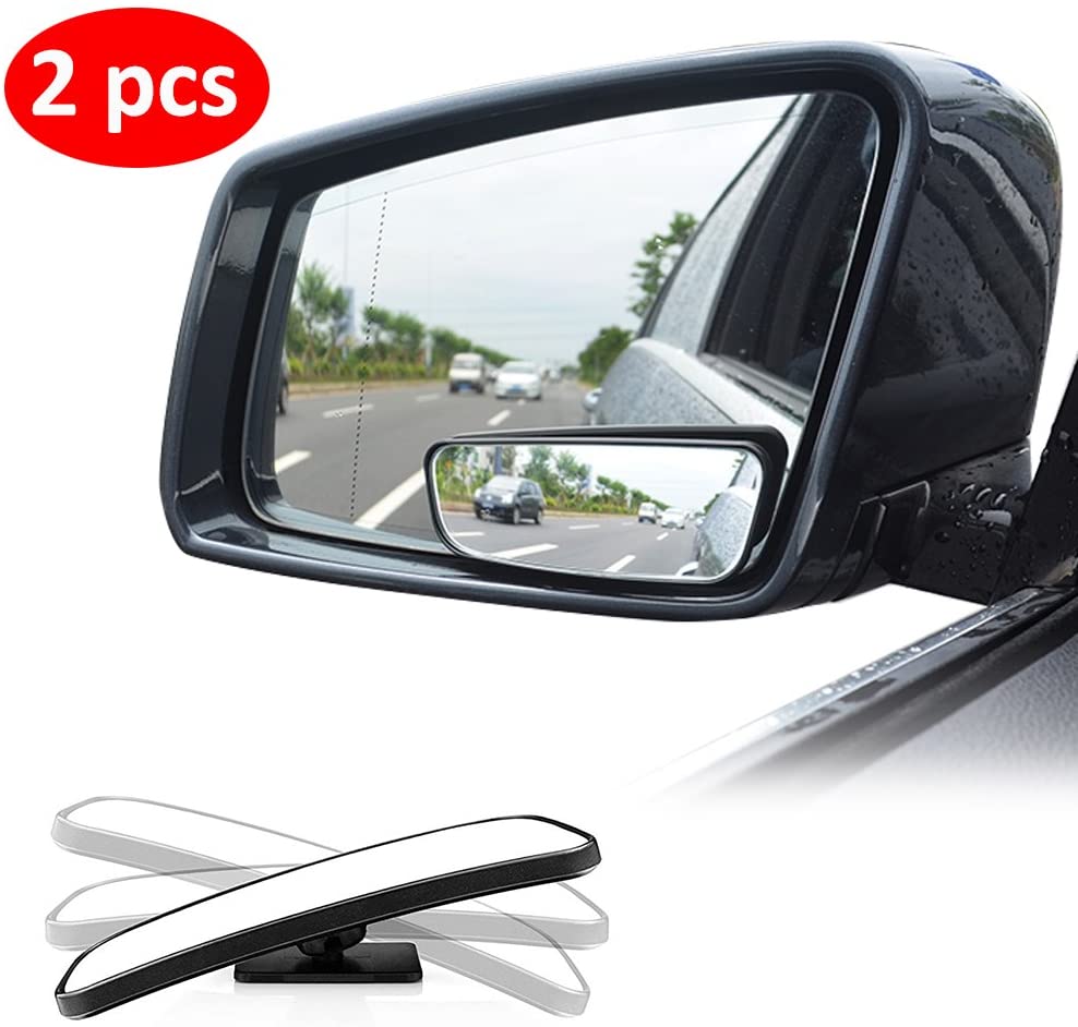 Blind Spot Mirror for Cars LIBERRWAY Car Side Mirror Blind Spot Auto Blind Spot Mirrors Wide Angle Mirror Convex Rear View Mirror Stick on Design Adjustable