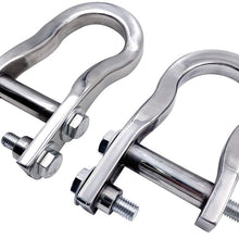 ENIXWILL Front Recovery Chrome Tow Hooks Fit for 2007-2019 Chevy Silverado GMC Sierra 1500 Replace 84072462