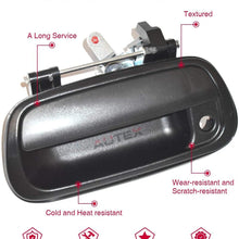 AUTEX Tailgate Handle Liftgate Door Handle Compatible with Toyota Tundra 2000 2001 2002 2003 2004 2005 2006 2007 80866, 690900C010 TO1915110