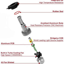 CK Formula (3 Colors in 1 Bulb) H11 6000K Ultra White 8000K 10000K Blue (Fog Light Headlight) Xenon COB LED 7600 LM 72W