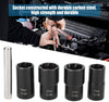 5Pcs Twist Socket Set Locking Wheel Nut Bolt Stud Extractor Removers 17mm 19mm 21mm 22mm Socket