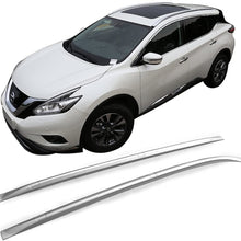 Roof Rack Compatible With 2015-2016 Nissan Murano, Factory Style ABS Plastic Cross Bar Top Side Rails Lugguage Carrier by IKON MOTORSPORTS