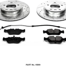 Power Stop K869 Front Brake Kit with Drilled/Slotted Brake Rotors and Z23 Evolution Ceramic Brake Pads