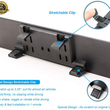 KITBEST Anti Glare Rear View Mirror, 300mm Flat Rearview Mirror Clip on Car Interior Mirror, Wide Angle Panoramic Auto Blue Mirror to Reduce Blind Spot and Antiglare Effectively