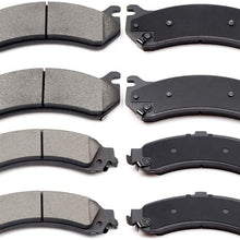 Ceramic Discs Brake Pads, SCITOO Front Rear Brake Pads fit for Cadillac Escalade EXT/ESV Chevy Avalanche/Silverado/Suburban 1500 GMC Sierra 1500/Sierra 1500 Classic/Yukon/Yukon XL 1500