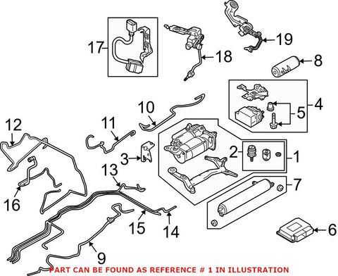 Genuine OEM Air Suspension Compressor for Audi 4L0698007C