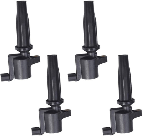 ENA Pack of 4 Ignition Coil compatible with 2009-2018 compatible with Escape Fusion Lincoln MKZ Mazda Tribute Mercury Mariner Milan 2.0L 2.5L DG522