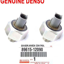 2 Pcs Genuine Denso Knock Sensor Part 89615-12090 For Toyota Lexus