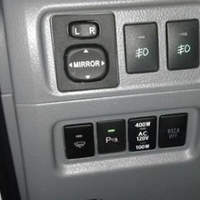 iJDMTOY (1) Factory Style 4-Pole 12V Push Button Switch w/ LED Background Indicator Lights Compatible With Fog Lights, DRL, LED Light Bar, etc (200 Series Toyota, 33x22mm)