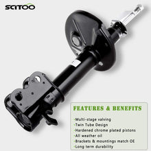 SCITOO Shocks, Front Rear Gas Struts Shock Absorbers Fit for 1998-2002 Chevrolet Prizm,1992-1997 Geo Prizm,1993-2002 Toyota Corolla 333236 71951 333237 71952 234059 71953 234060 71954 Set of 4
