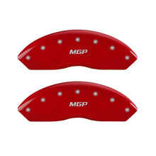 MGP Caliper Covers 16077SMGPRD 'MGP' Engraved Caliper Cover with Red Powder Coat Finish and Silver Characters, (Set of 4)