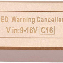 Duokon 1Pair C16 H1/H3 LED Headlight Decoder Device Anti-Flicker Resistors Error Canceller